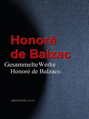 cover image of Honoré de Balzacs
